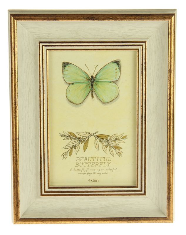Photo Frame - Hailey MDF Ivory 6"(2 Units)
