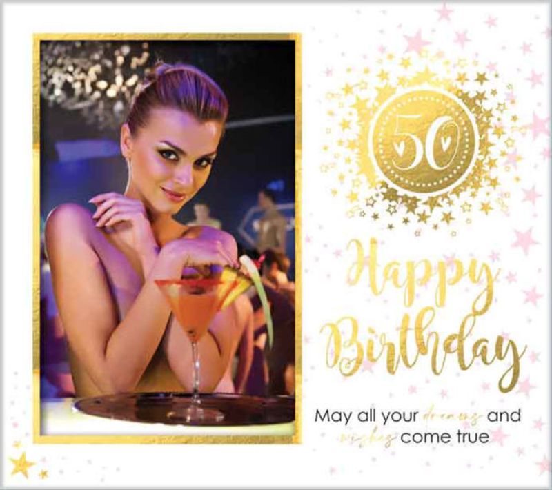 50th Gold Foil Pf 6x4