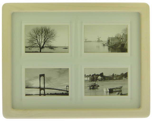 Photo Frame - White Wash 4 Opening
