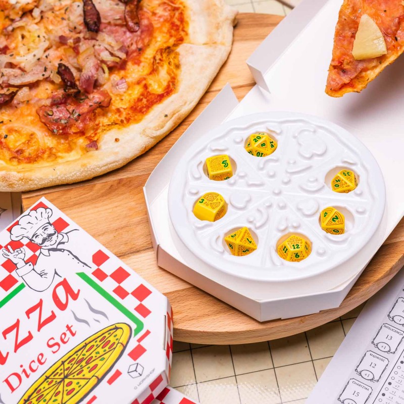 Q Workshop - Pizza - Margherita Dice Set 7