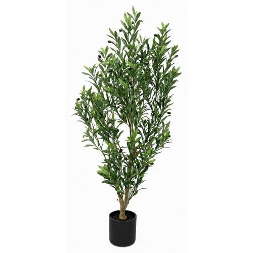 Real Touch Olive Tree Artificial Plant in Black Pot