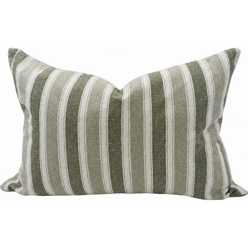 Striped Green Cushion Cover - Snugg & Co 400x600