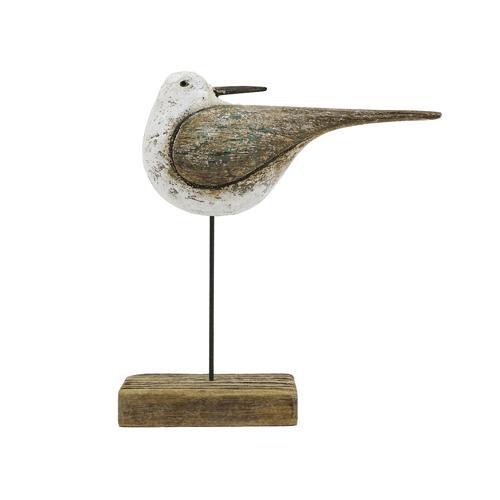 Wooden Seagull Coastal Ornament 180x68x200