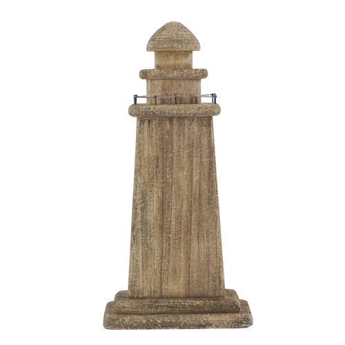 Wooden Lighthouse Coastal Ornament 225x90x450