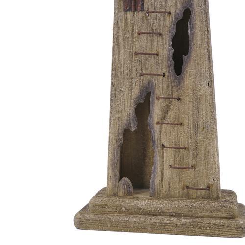 Wooden Lighthouse Coastal Ornament 225x90x450