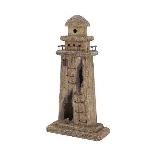 Wooden Lighthouse Coastal Ornament 160x70x310