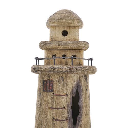 Wooden Lighthouse Coastal Ornament 160x70x310