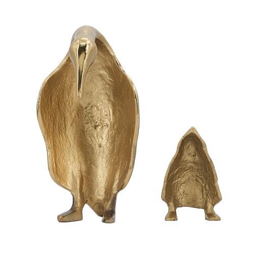 Penguin Mum & Baby Sculpture