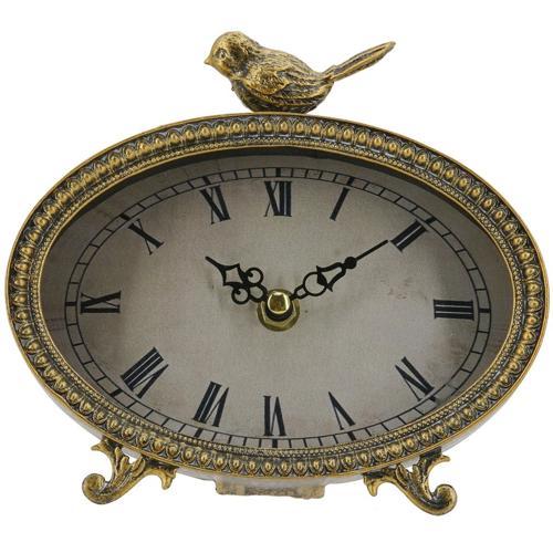 Antique-Style Bird Table Clock