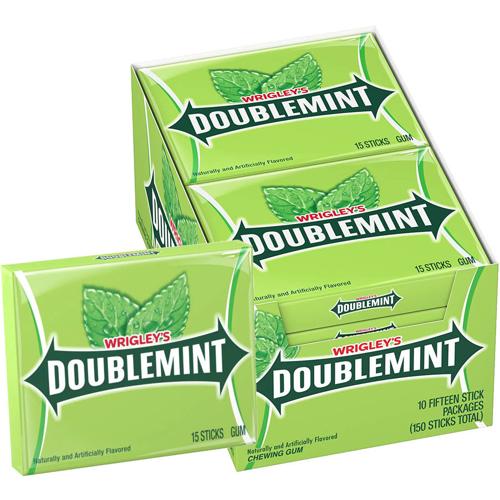 Wrigley’s Double Mint Gum 15’s - (Pack of 10)