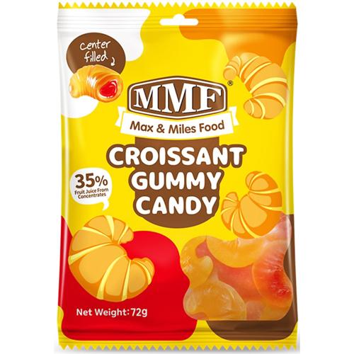 MMF Croissant Gummy Candy 72g - (Pack of 24)
