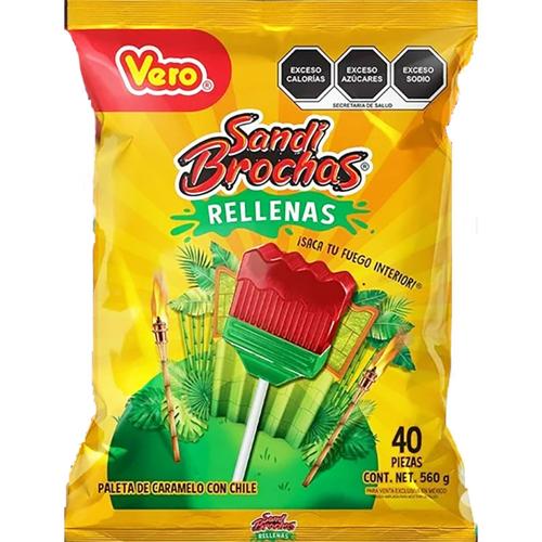 Vero Paint Brush Red & Green 40pcs - (Pack of 40)