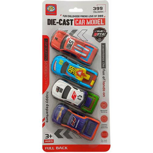 Die-Cast Toy Car 4pc - (Pack of 6)