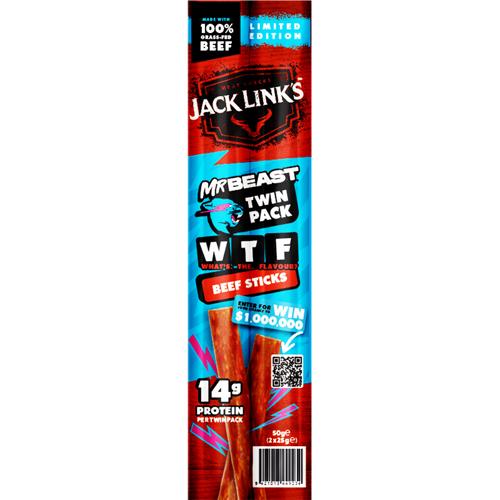 Jack Links Beef Stick Mr Beast 2x25g - (Pack of 10)