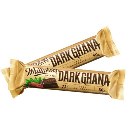 Whittaker’s Chocolate Chunky Dark Ghana 50g - (Pack of 36)