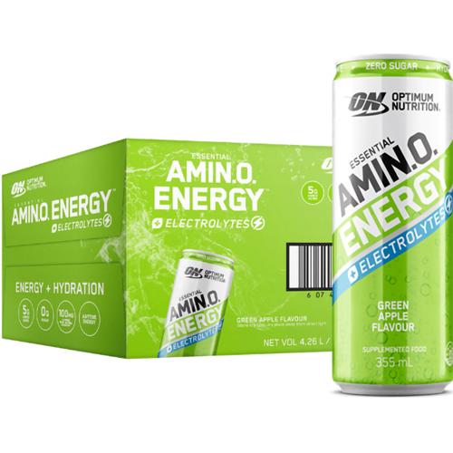 Amino Energy Sparkling Green Apple 355ml - (Pack of 12)