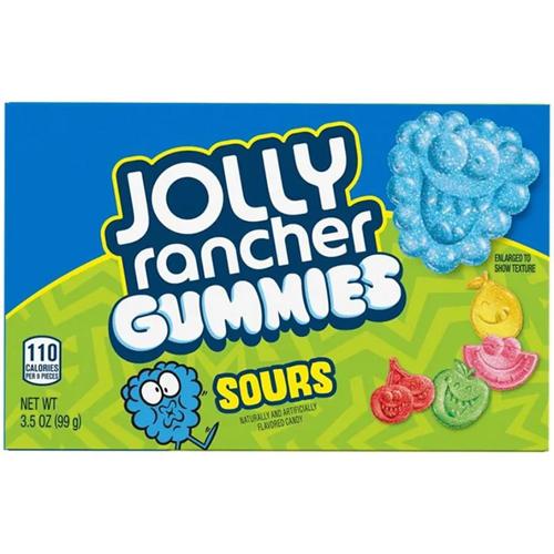TB Jolly Rancher Gummies Sour 99g - (Pack of 12)