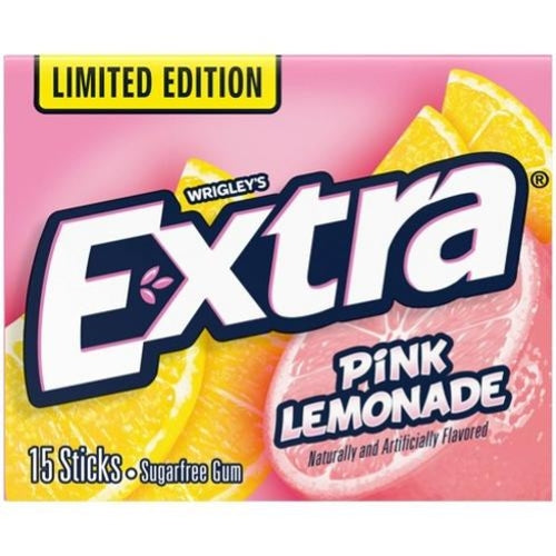 Wrigley’s Extra Pink Lemonade Gum 15’s - (Pack of 10)
