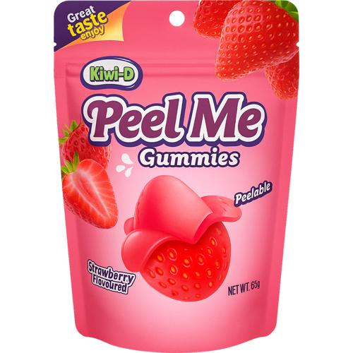 Peel Me Gummies Strawberry 65g - (Pack of 24)