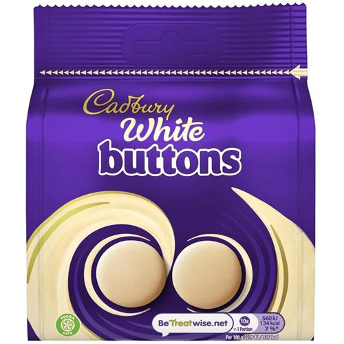 Cadbury White Buttons 85g - (Pack of 10)