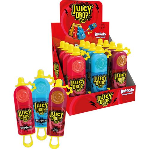 Bazooka Juicy Drop Pop 26g - (Pack of 12)