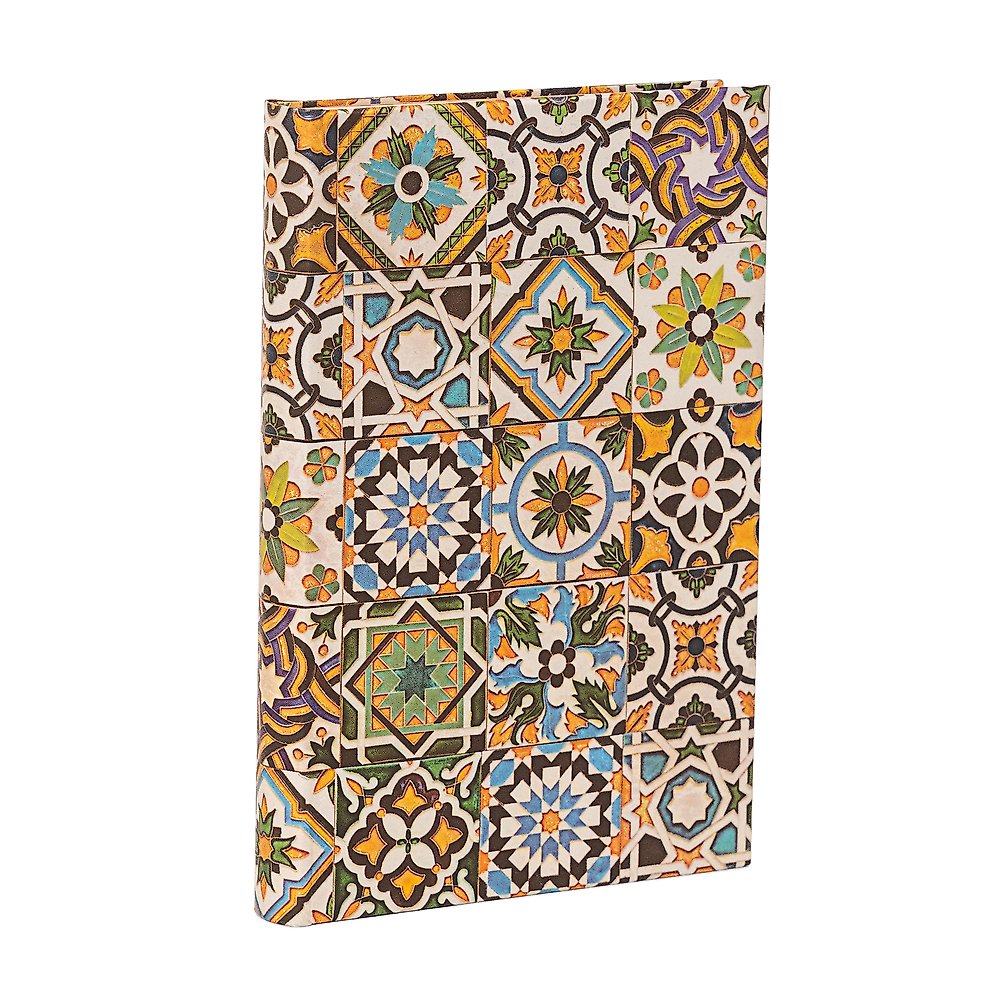 Porto (Portuguese Tiles) Mini Hardback Address Book (Elastic Band Closure)
