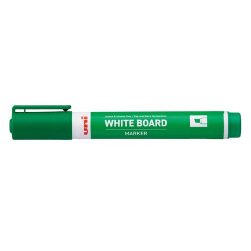 Uni Whiteboard Marker Chisel Green