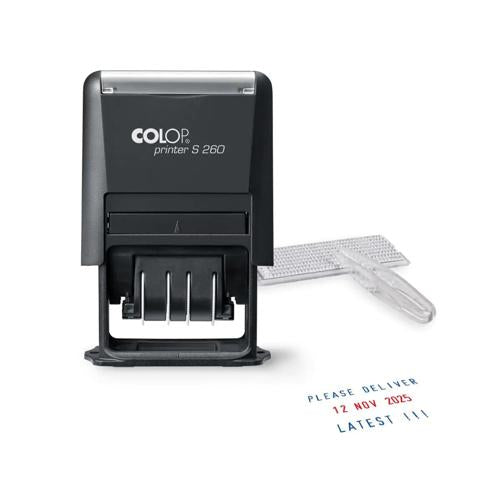 Colop Stamp Dater S260 Date With Custom Plate