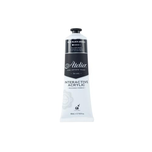 Atelier Acrylic Interactive Paints 80ml Blue Black (Indigo)