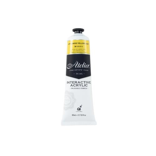 Atelier Acrylic Interactive Paints 80ml Arylamide Yellow Light