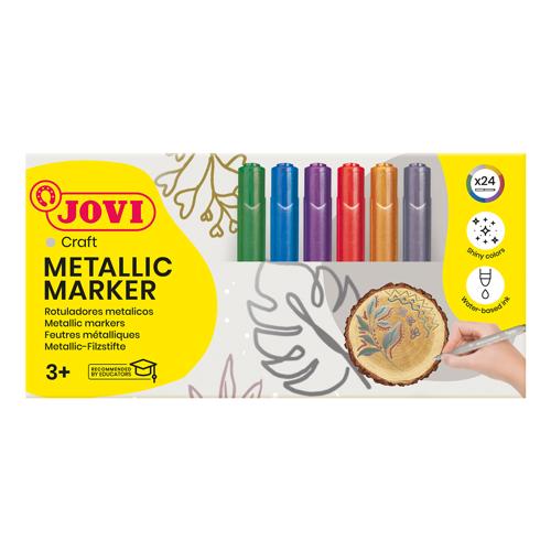 Jovi Decor Metallic Pen Class Pack 24 Pieces