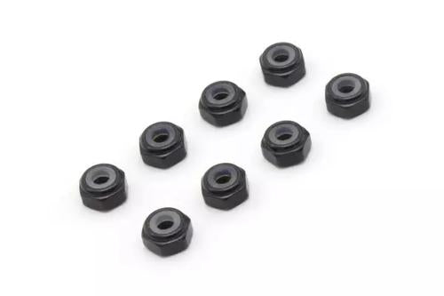 Kyosho Part - MZ Alum Nylock Nut Black (8)
