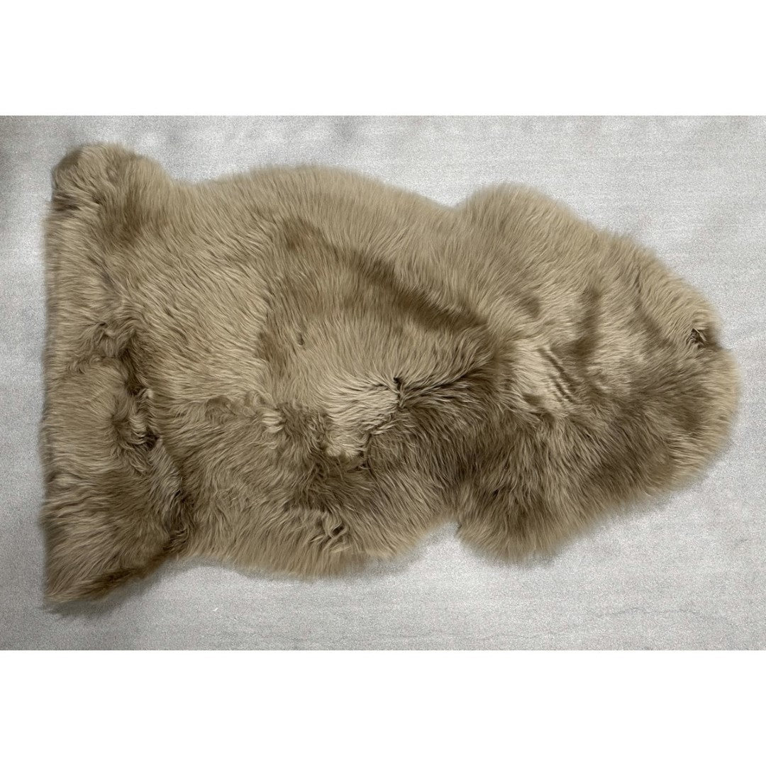 Kaikoura Long Wool Single Nz Sheepskin - Taupe (60 X 90cm)