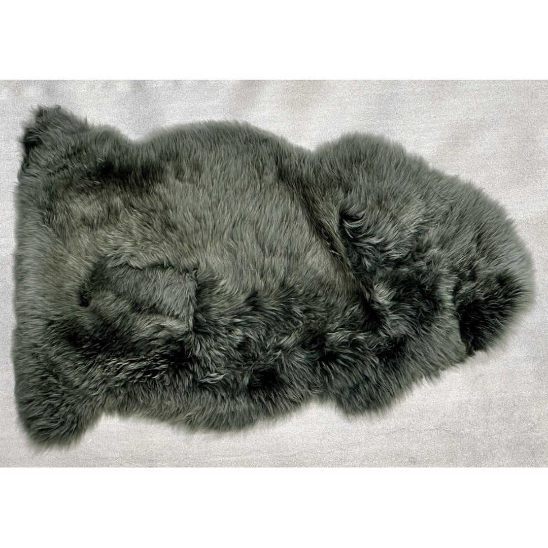Kaikoura Long Wool Single Nz Sheepskin - Thyme (60 X 90cm)