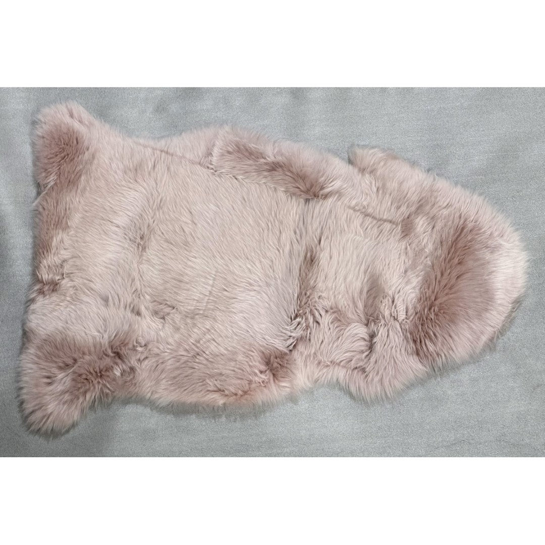 Kaikoura Long Wool Single Nz Sheepskin - Rose (60 X 90cm)