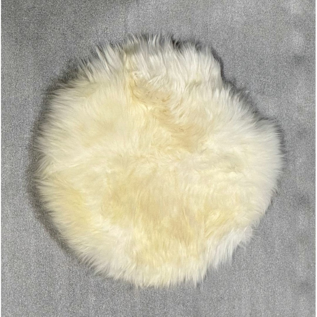 Kaikoura Long Wool Seat Pad - Ivory (34 X 34cm)