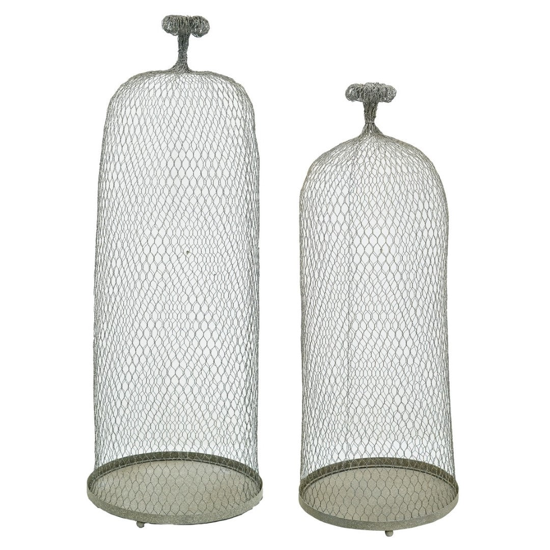 Wire Cloche - Set Of 2 ( 33 X 33 X 90cm)