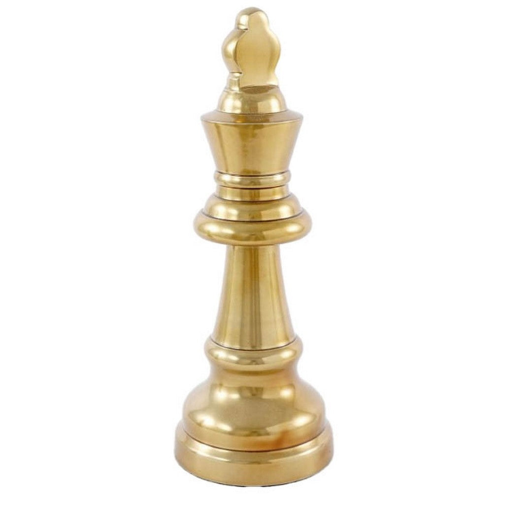Ornament - Aluminium / Brass King ( 9.5 X 9.5 X 26.5cm)