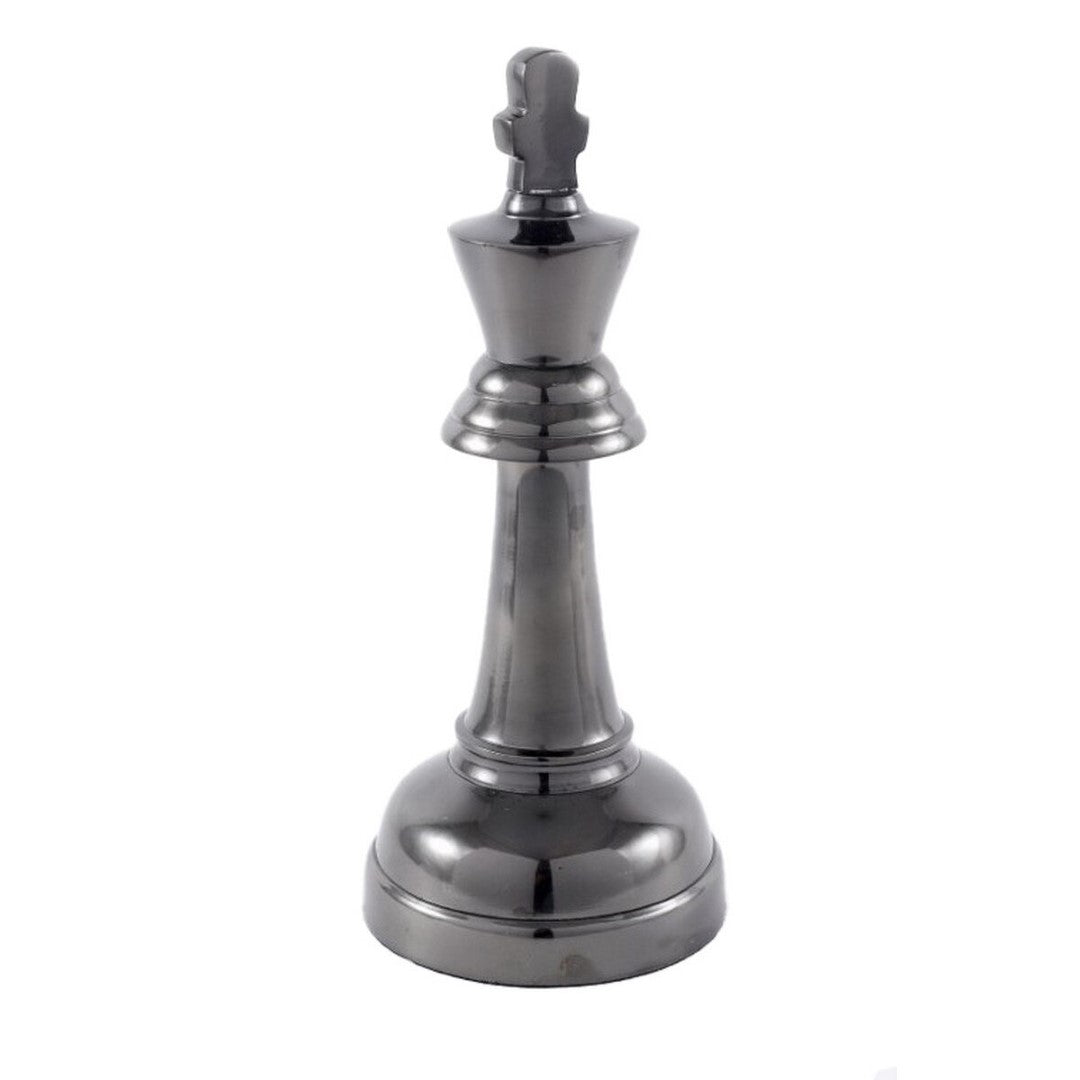 Ornament - Aluminium / Black Nickel King (11 X 11 X 25.5cm)