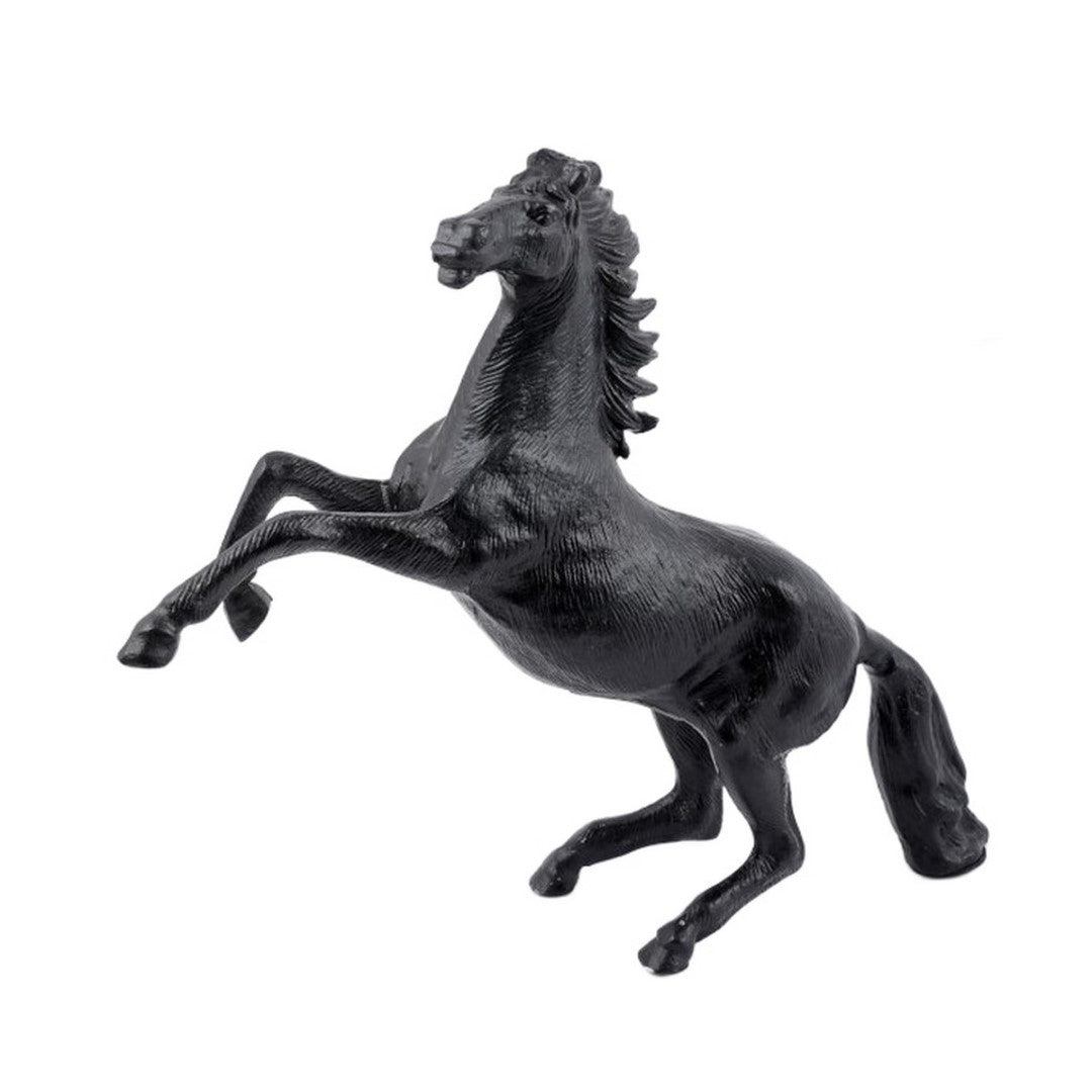 Ornament - Aluminium Black Horse (28.5 X 8.5 X 25.5cm)