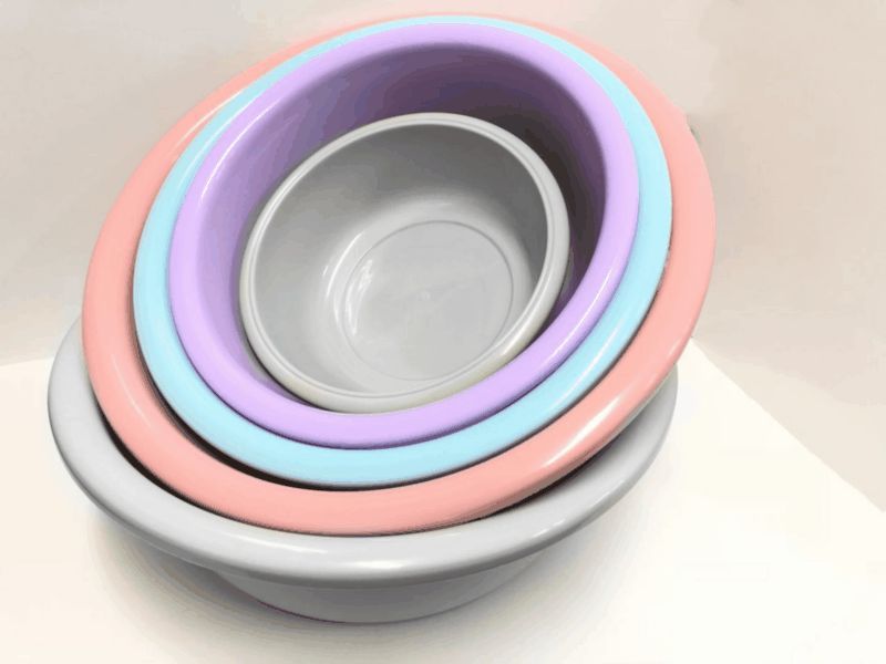 Basin - Pink/Blue/Purple 50cm (Set Of 6 Assorted)