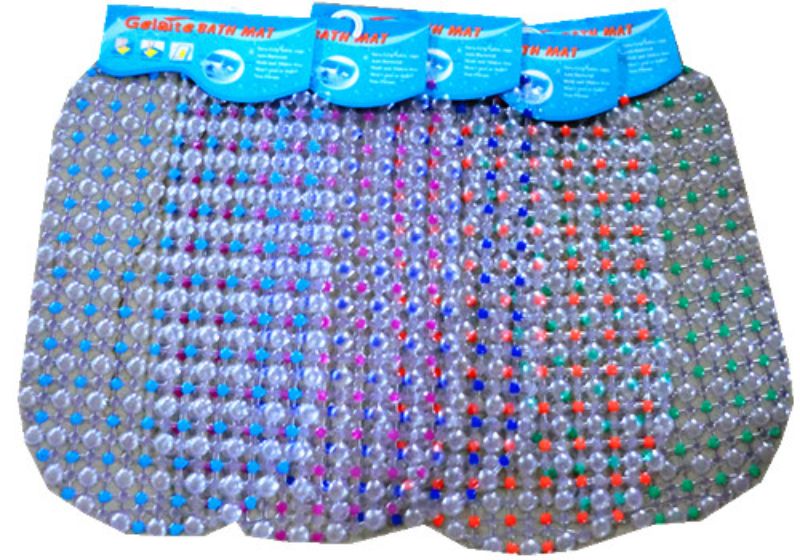 Bath Mat - 67 X 37cm (Set Of 4 Assorted)