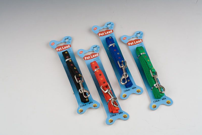 Printed Dog Lead - 1.2m (Set Of 4 Assorted)
