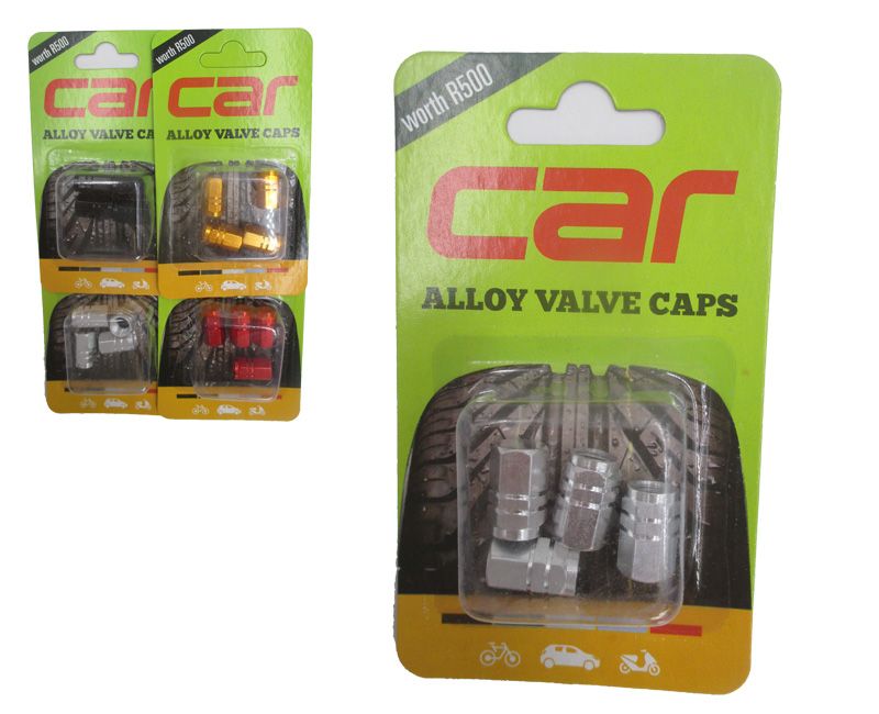 Alloy Valve Caps (Set Of 4 Assorted Packs)