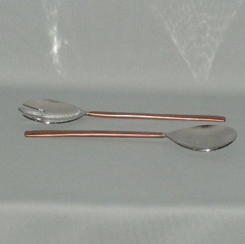 Salad Servers - Copper Handle 28cm (Set Of 2)