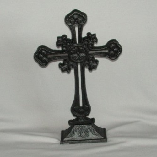 Cross on Base -37cm Black