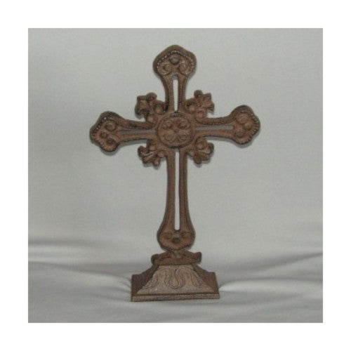 Cross on Base -37cm Silver