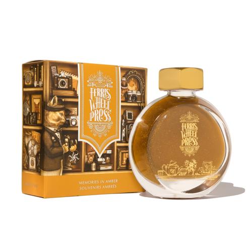 Sepia Shimmer Fountain Pen Ink Ferris Wheel Press Memories in Amber 38ml