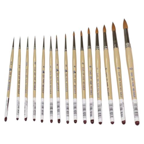 Round Red Sable Artist Paint Brush DAS S225 Size 2