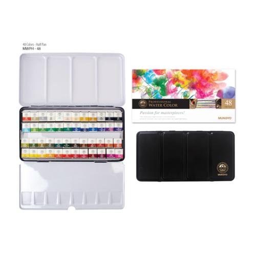 Professional Watercolour Paint Mungyo 48 Half Pan Set